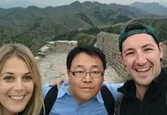 Archival Great Wall tour photo labeled Mark M.